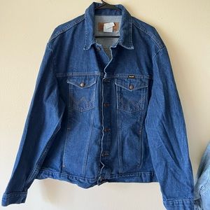 vintage 80s wrangler denim jacket